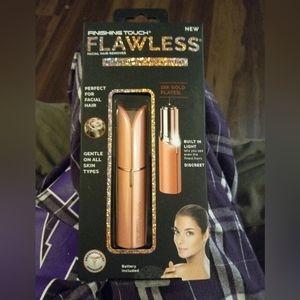 BNIB Finishing Touch Flawless Facial Hair Remover-LightPeachy Pink Gold-Complete